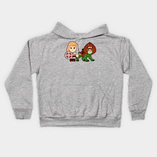 He Man and Battle Cat Chibi Kids Hoodie